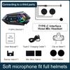 1/2pcs Y12Pro Wireless Bluetooth 5.4 Motorcycle Helmet Intercom Headset Waterproof 300 m Intercomunicador Speaker Earphone