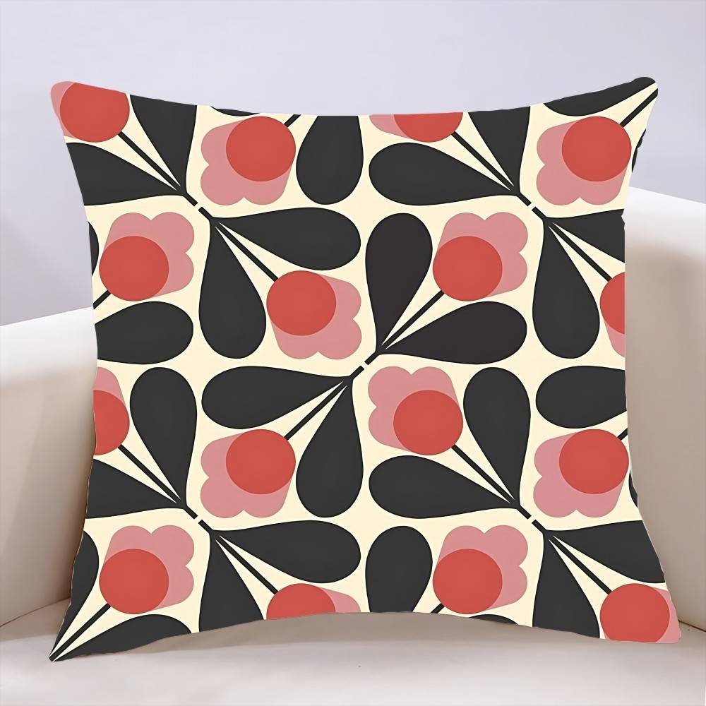 O-Orla Kiely Flower Pillow Case Cushion Cover Polyester Pillowcase Decorative Sofa Cushion Pillowcase Home Decor