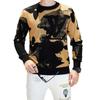 Men's Trendy European Knitwear Sweater: Long Sleeve, Round Neck, Versatile Korean Style Base Layer