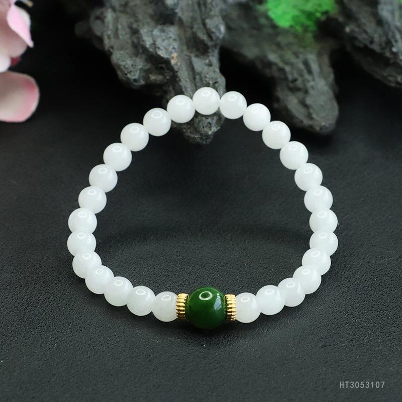 2026 Ximang Hetian Jade White Bracelet Jasper Jewelry Factory Generation S3053107 Multi approx. 6mm