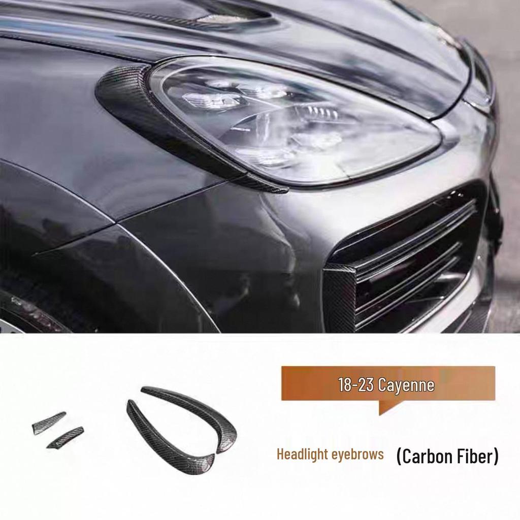 Porsche Cayenne Coupe (18-25) Carbon Fiber Kit: Front Lip, Side Skirts, Rear Lip, Roof & Middle Spoilers