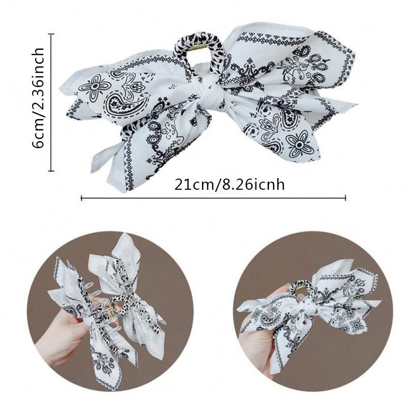 1pc New Double-sided Cashew Flower Love Grabbing Clip Butterfly Knot Hair Clip Summer Vacation Shark Clip Fashion