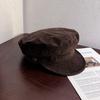 Beret Vintage Withsuede Fabric And Solid Color For Art And Fashion Lovers