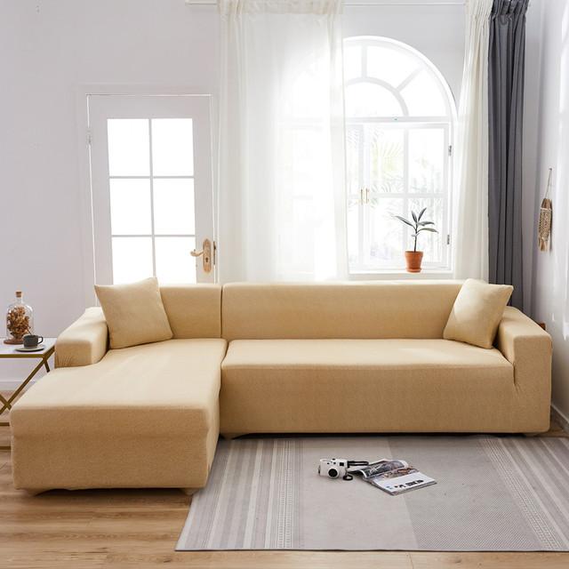 Stretch Sofa Covers For Living Room Needs Choose 2pieces Sofa Covers For L Shape Chaise Longue Corner Sectional Sofa
