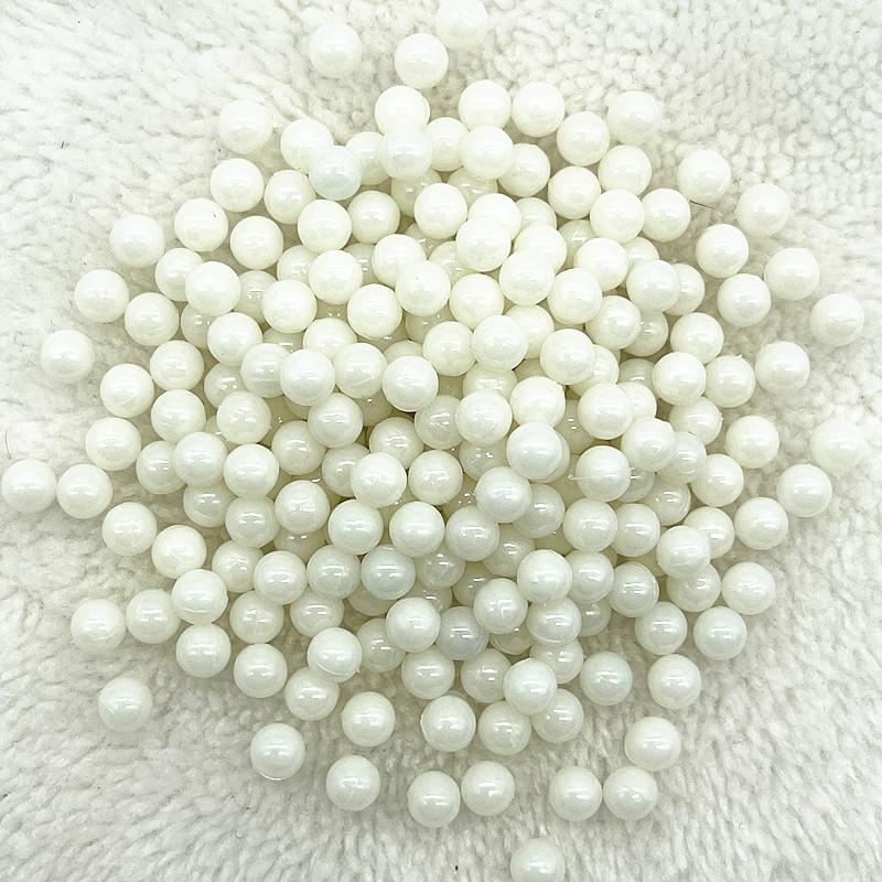 3/4/5/6/8mm Okrągłe Wielokolorowe Akrylowe Koraliki Bez Dziurki Luźne Koraliki do Tworzenia Biżuterii Akcesoria DIY