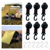 4/6Pcs Suction Cup Hooks with 360° Rotating Buckle Awning Suction Cups Tie Down Suction Cup for Camping Tarp Accessory
