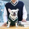 Maglione per cani lavorato a maglia a righe O-Collo Chihuahua Cucciolo Vestiti Gilet per cani Cappotto per cani di piccola taglia Yorkie Bulldog francese Abbigliamento