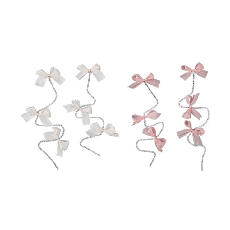 Hair Bow Clip Chain Hair Bows Cute Hair Bow Side Clip Bow Hair Clip for Girl