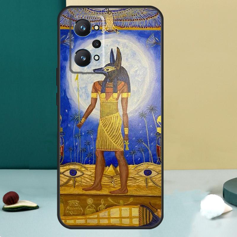 Funda con Mural de Faraón Egipcio Para Realme 13 12 10 11 14 Pro Plus GT 6 5 6T GT7 Pro C55 C53 C51 C21Y C25S C75 C67 C61