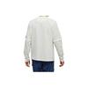 Adidas Solid Color Crew Neck Loose Long Sleeve T-Shirt Unisex Tops White HZ8821