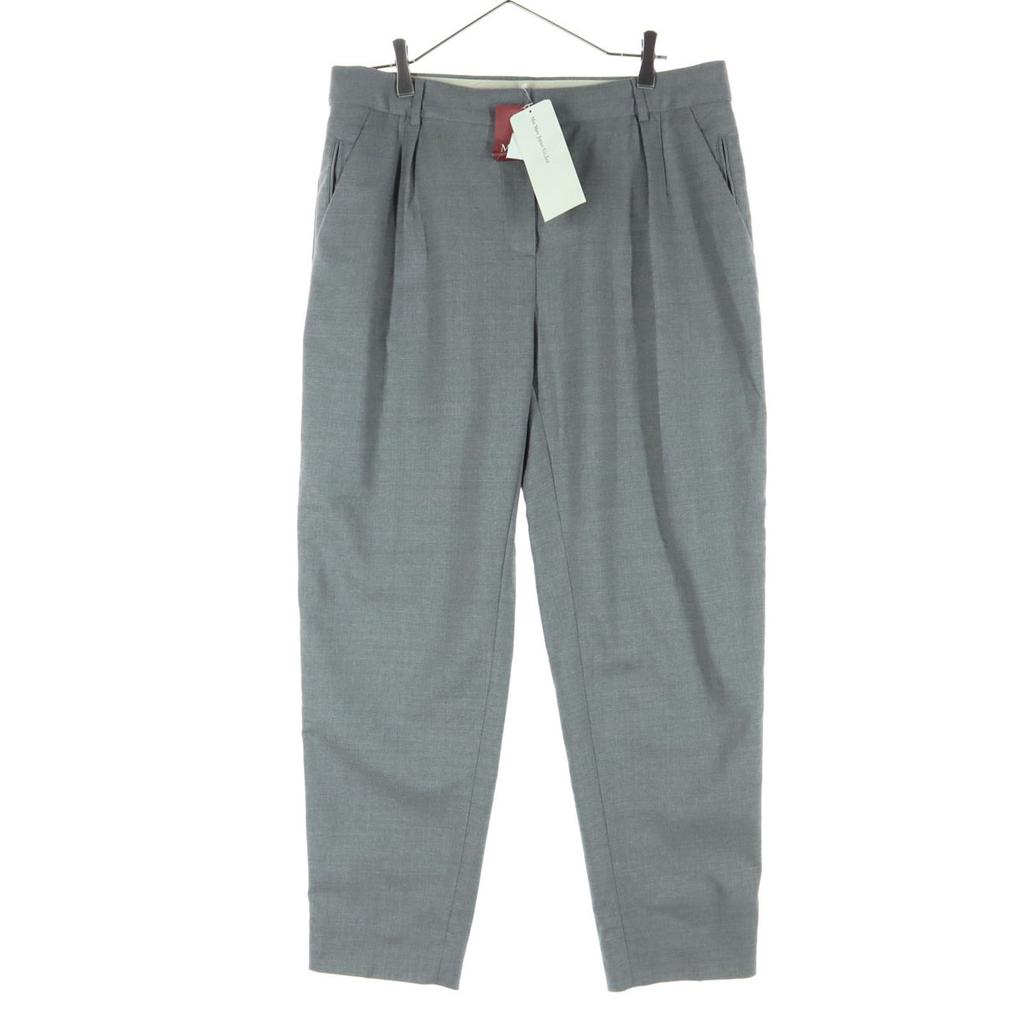 Unused MAX MARA Tapered Pants 44 Gray Women Used