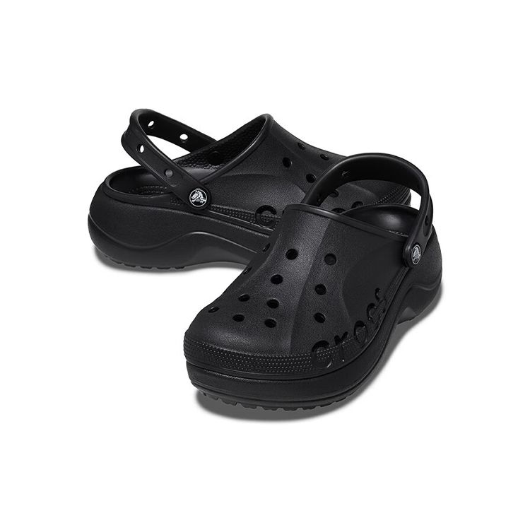 Crocs Baya Platform Clog Women Clogs Black 208186-001