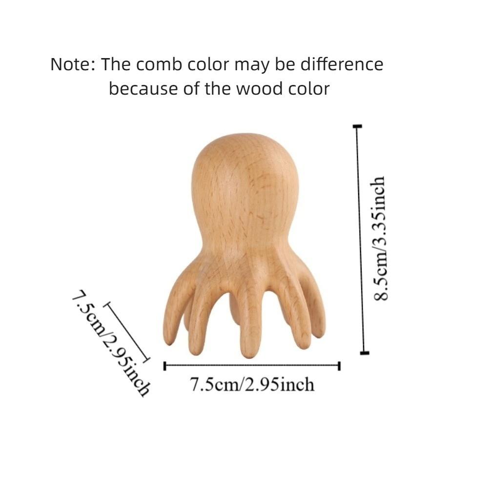Scraping Device Octopus Massage Comb Acupoint Stick Meridian Dredging Scalp Massaging Hairbrush Anti Static
