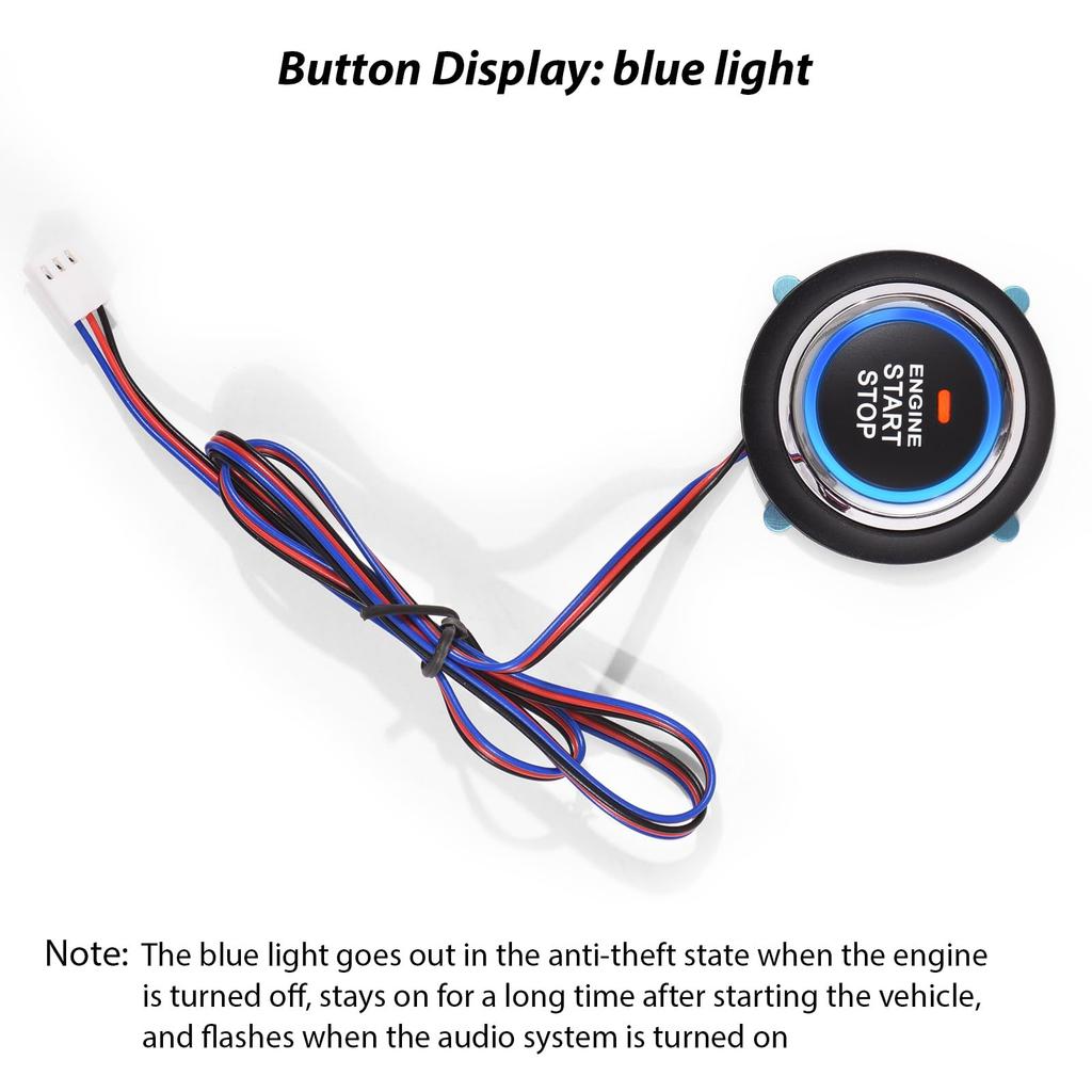 Car Alarm System, One Click Start System Push To Start Ignition One Click Stop