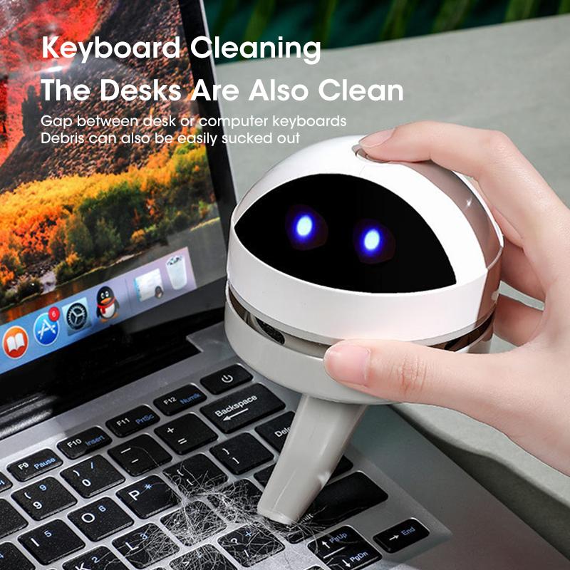 USB Rechargeable Mini Handheld Vacuum Cleaner Portable Desktop Dust Remover for Keyboard Car Pet Hair and Small Debris