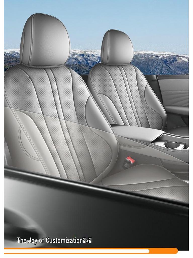 Roewe M7DMH Original Perforerade Läder Bilbarnstolsskydd - Andningsbara & Hälsobevarande