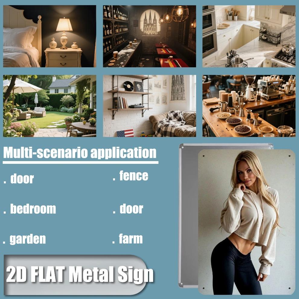 Vintage Retro Tin Metal Sign Wall Art 8x12 Inch, Home Bar Cafe Room Decor Iron Tin Sign