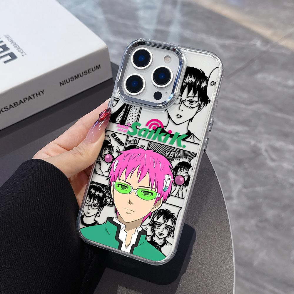 Anime Saiki Kusuo Phone Case for Samsung Galaxy S25 S24 S23 S22 S21 S20 Note20 FE Ultra Edge Plus 4G 5G Transparent Soft Cover