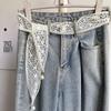 Sweet Decorative Lace Waist Belt Elegant Dress Jeans Waistband Accessories Bow Lace Belt For Women