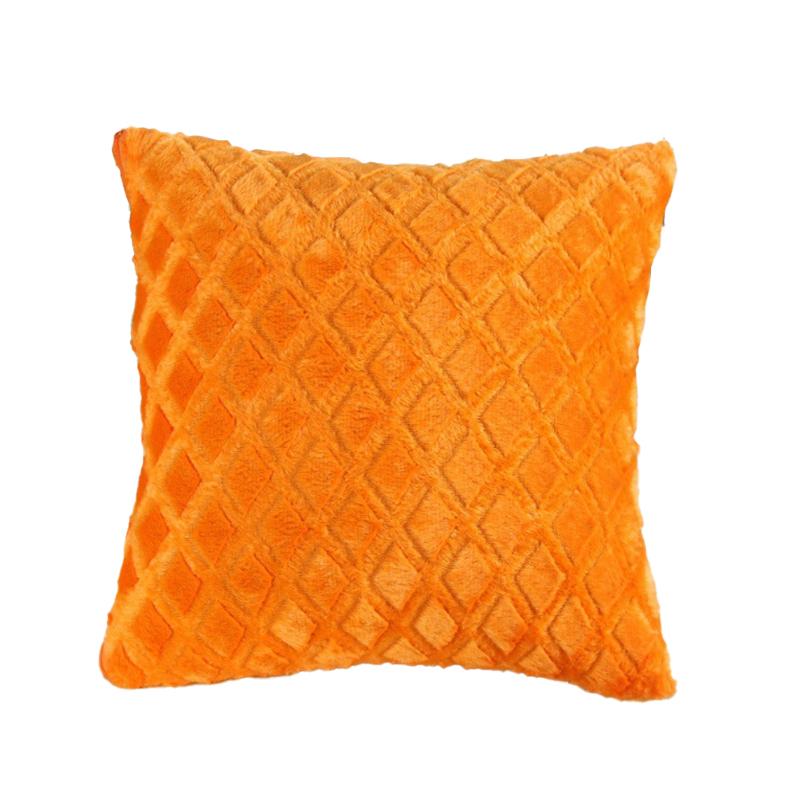 1Pc Plush Thick Lattice Pattern Sofa Pillowcase Soft Cushion Covers 43x43CM Couch Pillow