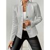 Jacket Long Sleeved Ladies An Elegant Single Breasted High Necked Jacket Suitable For Casual Wear In Spring And Autumn