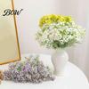 Decorative Flowers for Office Desk Artificial Orange Jasmine Flowers, Realistic Murraya Paniculata Flower Bouquets, Full Cluster Lilac Flexible Stems