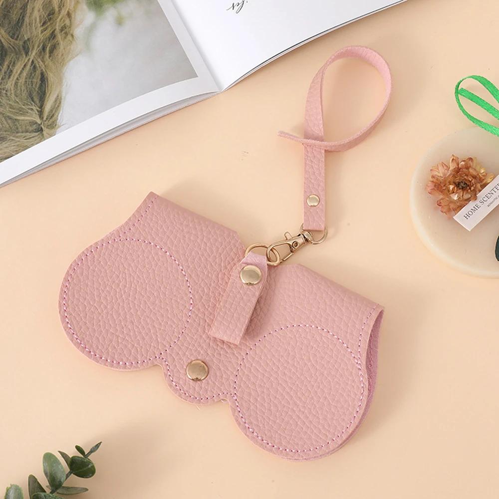 PU Leather Sunglasses Storage Bag Portable Reading Glasses Protective Cover Lightweight Travel Hanging Eyewear Holder