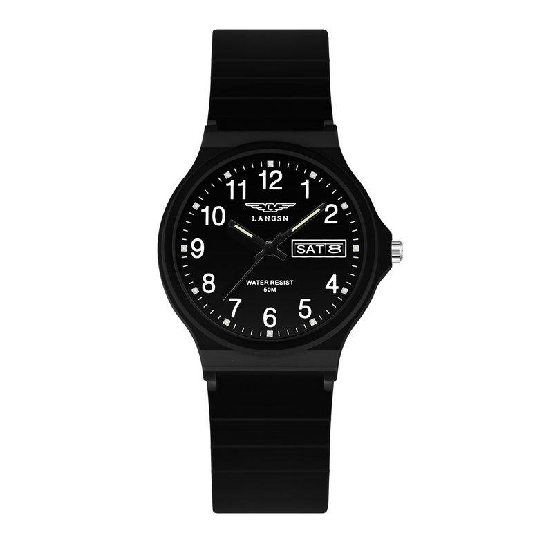 Student Exam Watch Male And Female Simple Qiao Mei With Luminous Calendar Couple Watch Small Black Watch