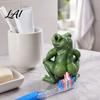 Plastic Toothpaste Pump Dispenser Funny Frog Dispenser Creative Bathroom Squeezer Cap Saver for Countertop Standard Tubes Novelty Gag Gift