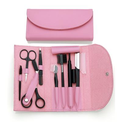 8 Teile/satz Schönheit Werkzeug Tragbare Praktische Multifunktions Augenbraue Pinsel Rasiermesser Pflege Kit Trimmer Set