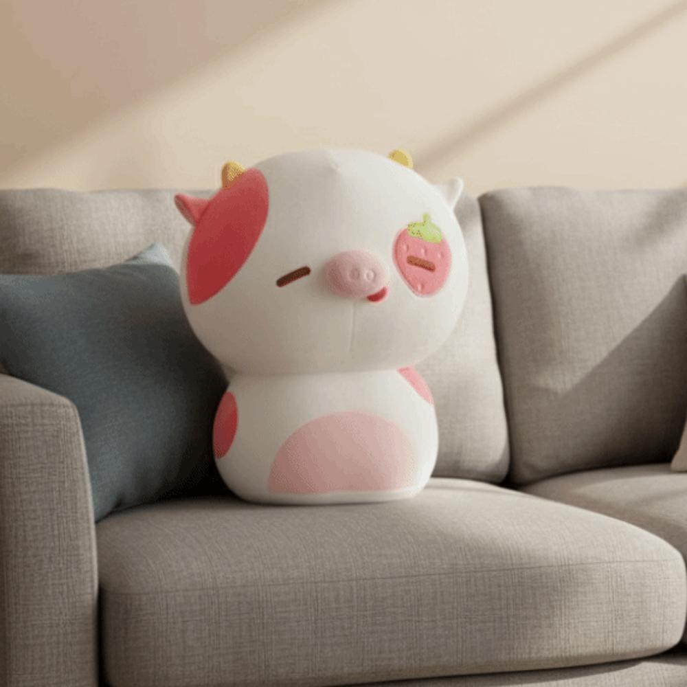 Soft Strawberry Pig Plush Toys Fluffy Pink Girlish Heart Cute Toy Festival Party Decor