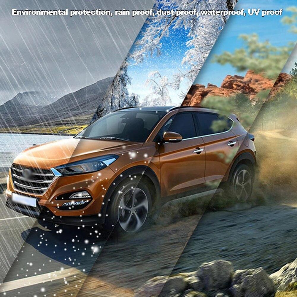 Universal Clear Car Cover Wth Elastic Band PE Plastics Clear Full Car Protective Shield Auto Vehicle Car Covers With Elastic