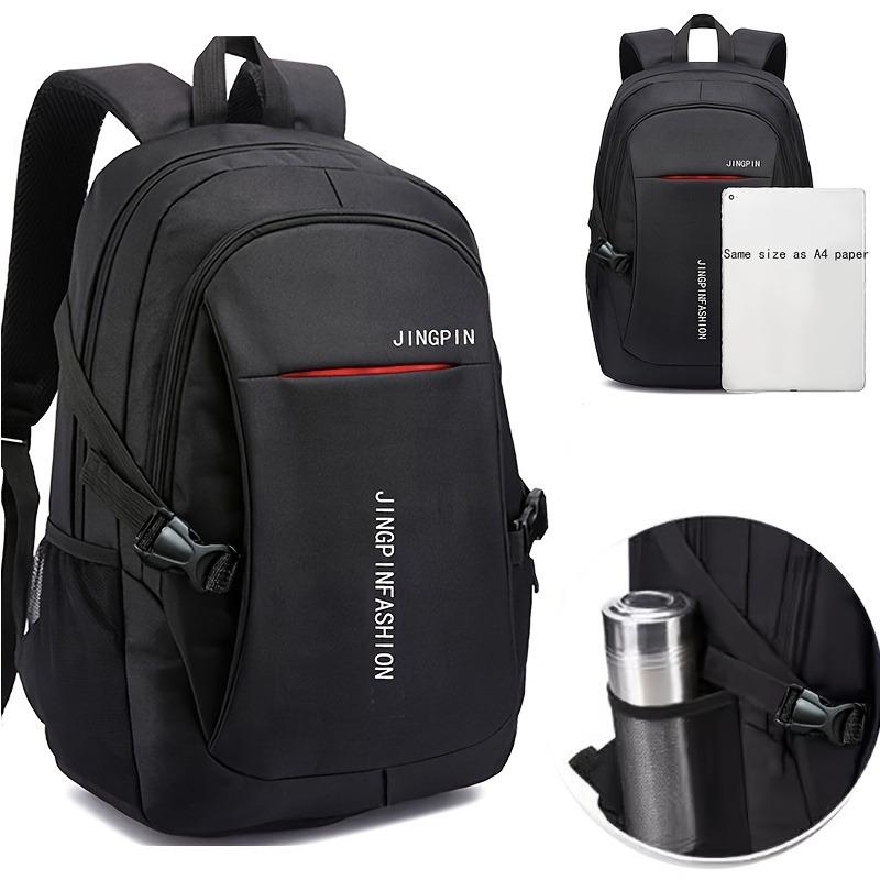 Fashionable Men's Nylon Backpack - Large Capacity, Casual Backpack, Suitable for School and Travel, with Laptop Compartment