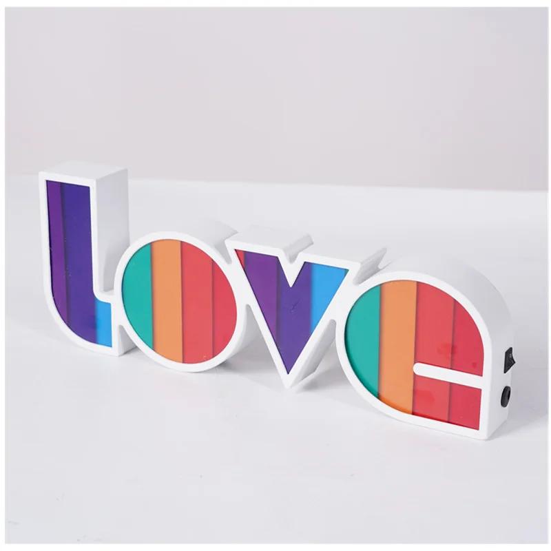 Light Modeling Creative Decorative Light Proposal Confessions Holiday Arrangement English LOVE Letter LED Light Party Decoration