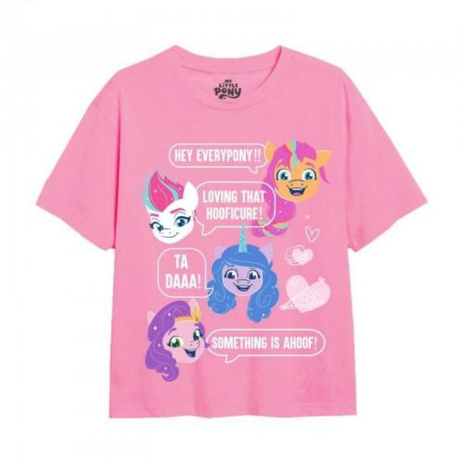 my little pony Girls Texting Ponies T-Shirt S чёрный