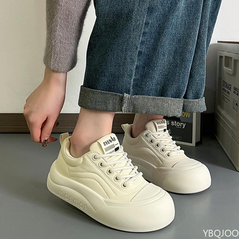 Fashion Women's Thick Soled Shoes New Spring Autumn Simple Comfortable Versatile Sports Shoes Daily Commuting Casual Women's Shoes