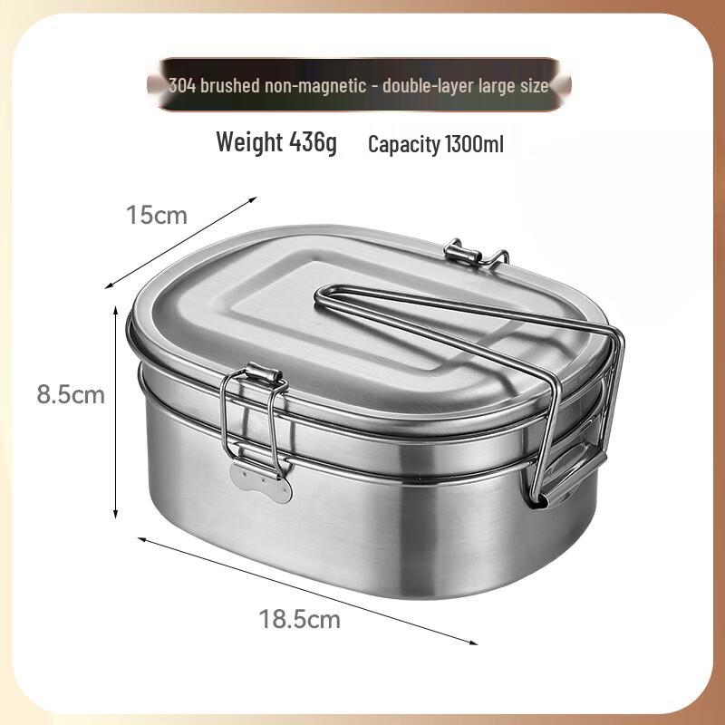 304 Stainless Steel Old-Style Lunch Box