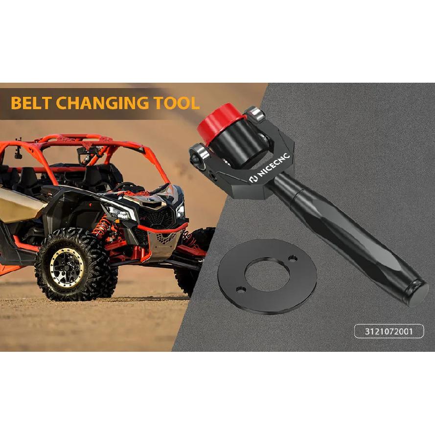 NICECNC For Canam Maverick X3 6061 Aluminum Belt Changing Tool Clutch Removal Kit For Can Am Maverick X3 R RR Max R RR Commander