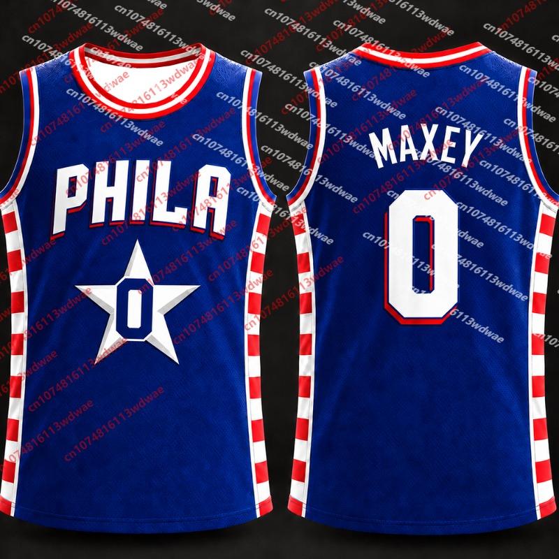 JAMES #23 Philadelphia Classics Basketbalový dres Unisex Bez rukávů Tank Maxey 0 Vesta Pro Muže Ženy Basketbalové Sportovní Dětské Tričko