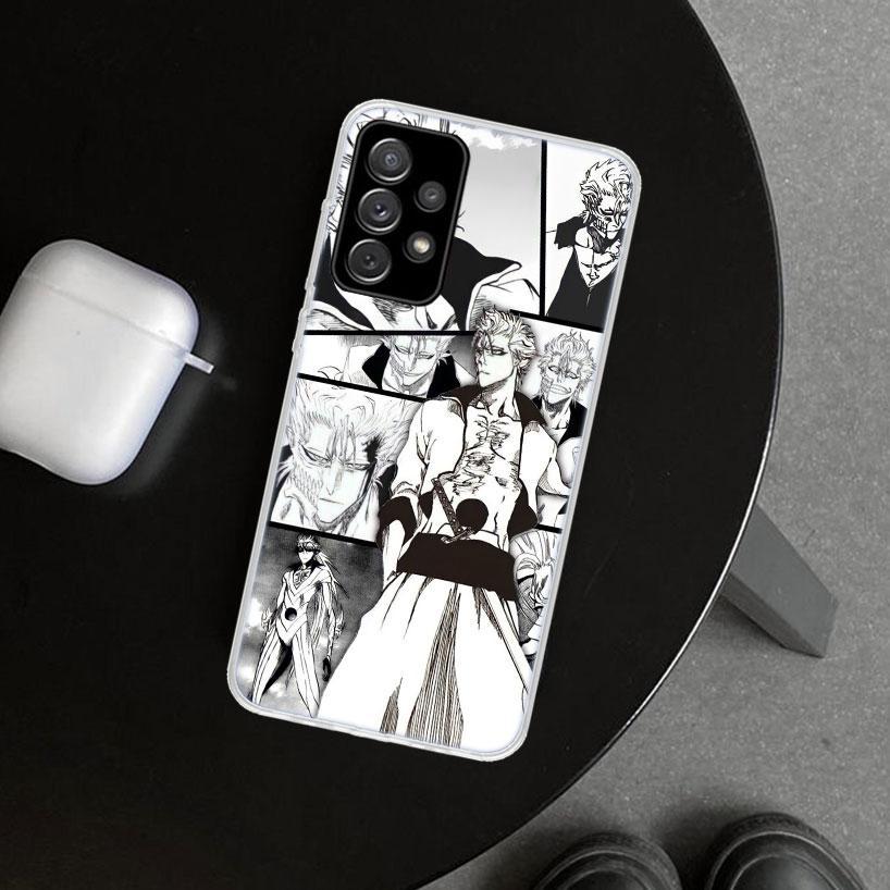 Grimmjow 6 Bleach Phone Case Cover for Samsung Galaxy A12 A22 A32 A52 A72 A02S A51 A50S A31 A20S A10S Note 20 Ultra 10 Plus Gala