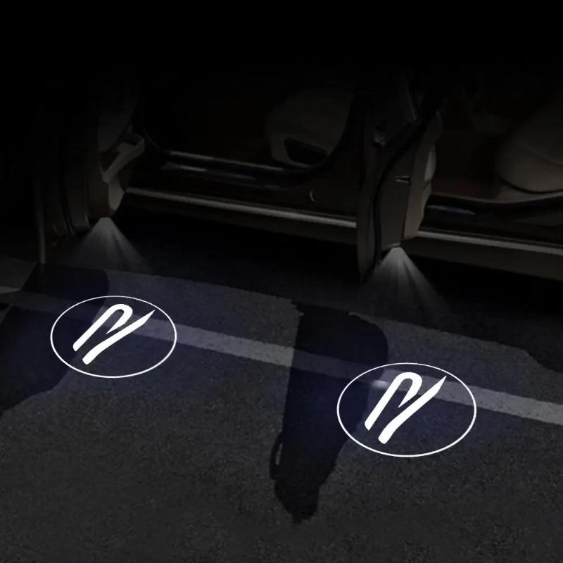Hub Caps 1/2Pcs Car Courtesy Lamp Logo Car Door Projector Welcome Lights For Volkswagen VW GTI R Golf Polo Tiguan Passat Jetta BAL5