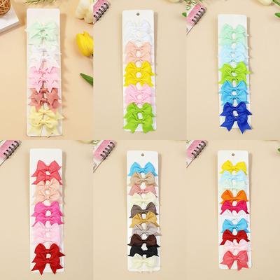 10 Stuks/Set Meisjes Prinses Haarspelden Haar Schattige Strikken Nylon Veilig Haarclips Speldjes Baby Peuters Kinderen Baby Haaraccessoires
