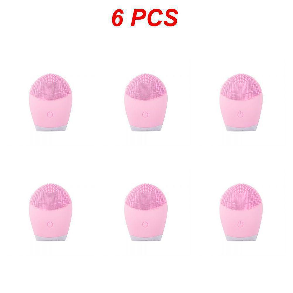 1~8KS Elektrický čistič na obličej Silikonový čisticí kartáček na obličej Pore Hluboké černé tečky Mycí make-up Odstraňovač pěny Sonický