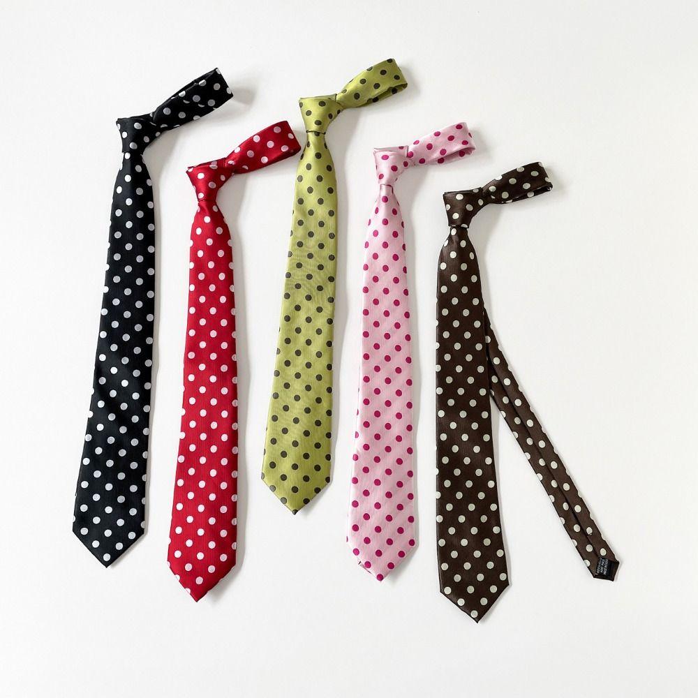 Wellenpunkt Polka Dot Krawatte Koreanisches Hemd Krawatten Dekoration Mode JK Uniform Krawatte Damen