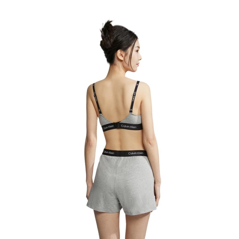 Calvin Klein Ck96 Series Small Square Wireless Comfortable Thin Padded Soft Cup Bra Women underwear Coconut-Gray QF7218-P7A
