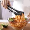 1pc Non-slip Handle Stainless Steel Noodle Tongs Heat-resistant Chuck Easy To Store Multi-functional Food Tongs
