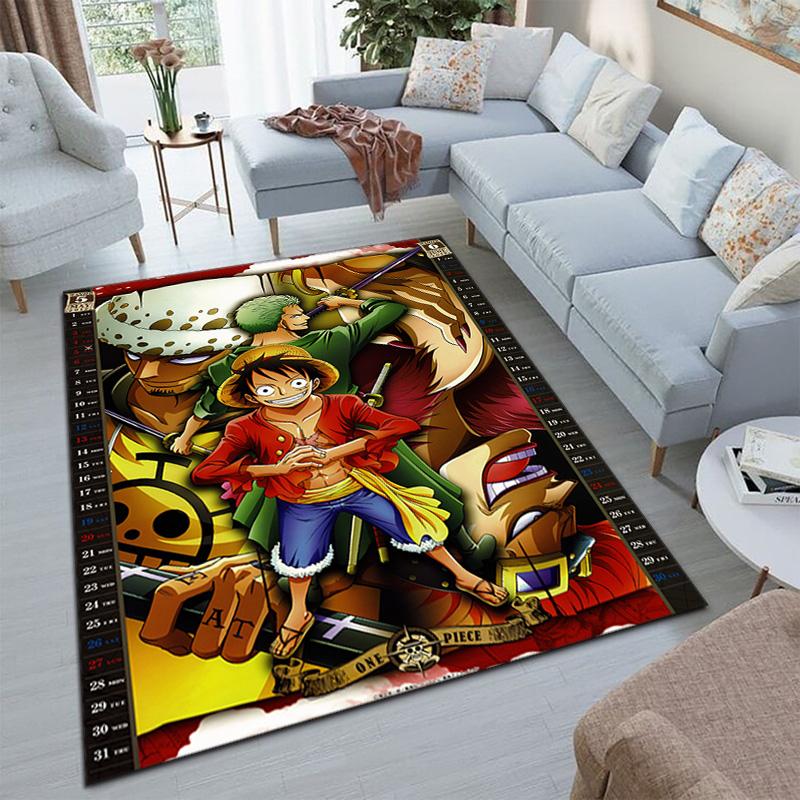 Starring the Japanese Cartoon ONE PIECE Monkey D. Luffy Carpet Is Suitable for Living Room and Bedroom Doormats Office Balcony Decorative Carpet V20