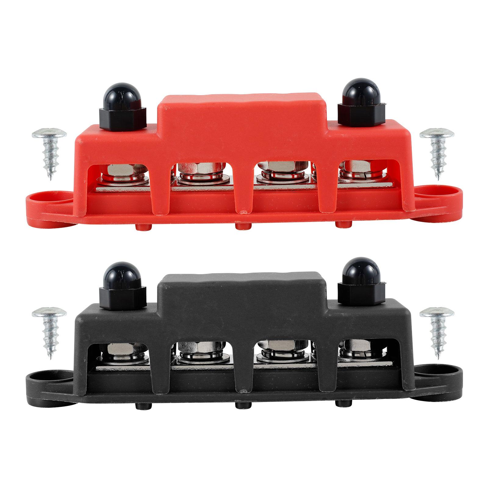 

Блок распределения питания 250A 48V DC аккумуляторная шина клеммная колодка автомобильные клеммные шпильки с крышкой и винтами для автомобиля автофургона грузовика лодки