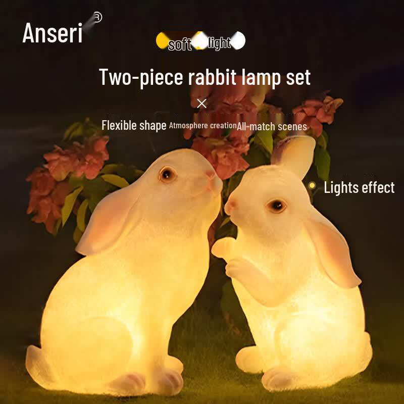 Ansairui Outdoor LED Moon Rabbit Decorative Lamp