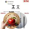 Round Metal Wall Art Apple and Berry Still Life Vintage Kitchen Poster